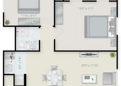 2 Bedroom Apartment